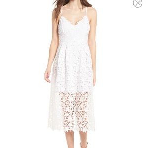 Nordstrom white lace dress